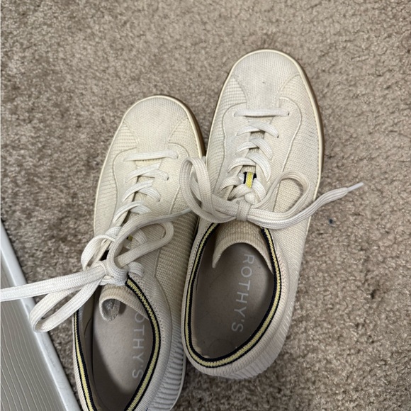 Rothy’s Lace Up Sneaker Sz 8.5 - Picture 2 of 9